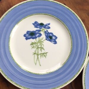 Pagnossin Ironstone Dessert Plates - set of six